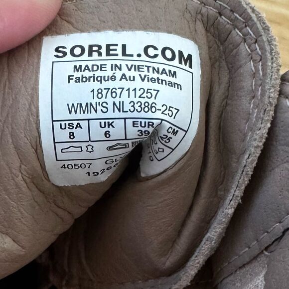 Sorel Cate Waterproof Lace-Up Combat Boot Size 8 - Picture 4 of 8